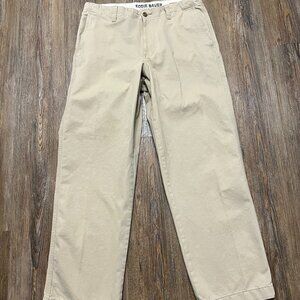 Eddie Bauer Khakis - Men Size 35x32 - Flat Front - Relaxed Fit